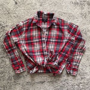 ✌🏼Madewell Oversized Plaid Flannel Top XS